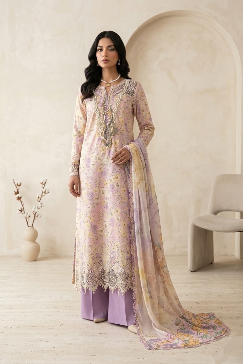 Maria B Unstitched Printed Lawn 3pc