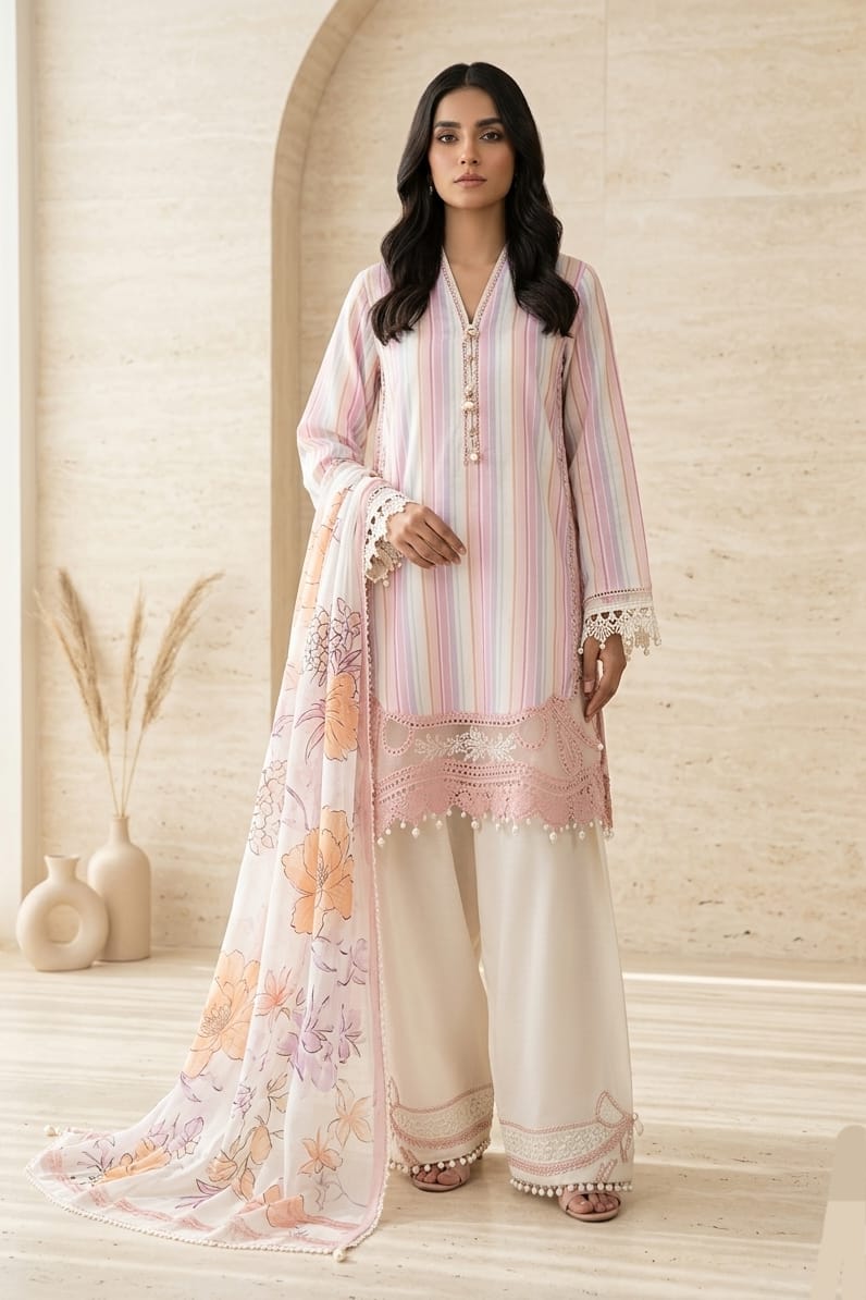 Maria B Unstitched Printed Lawn 3pc
