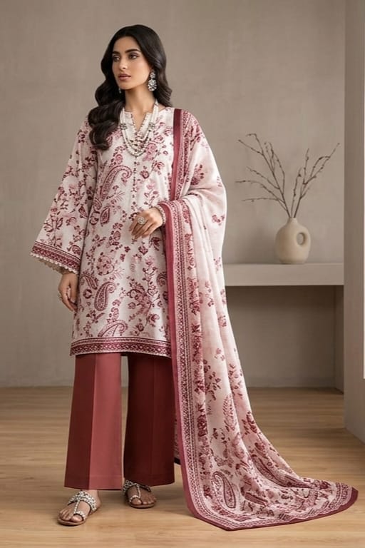 Maria B Unstitched Printed Lawn 3pc