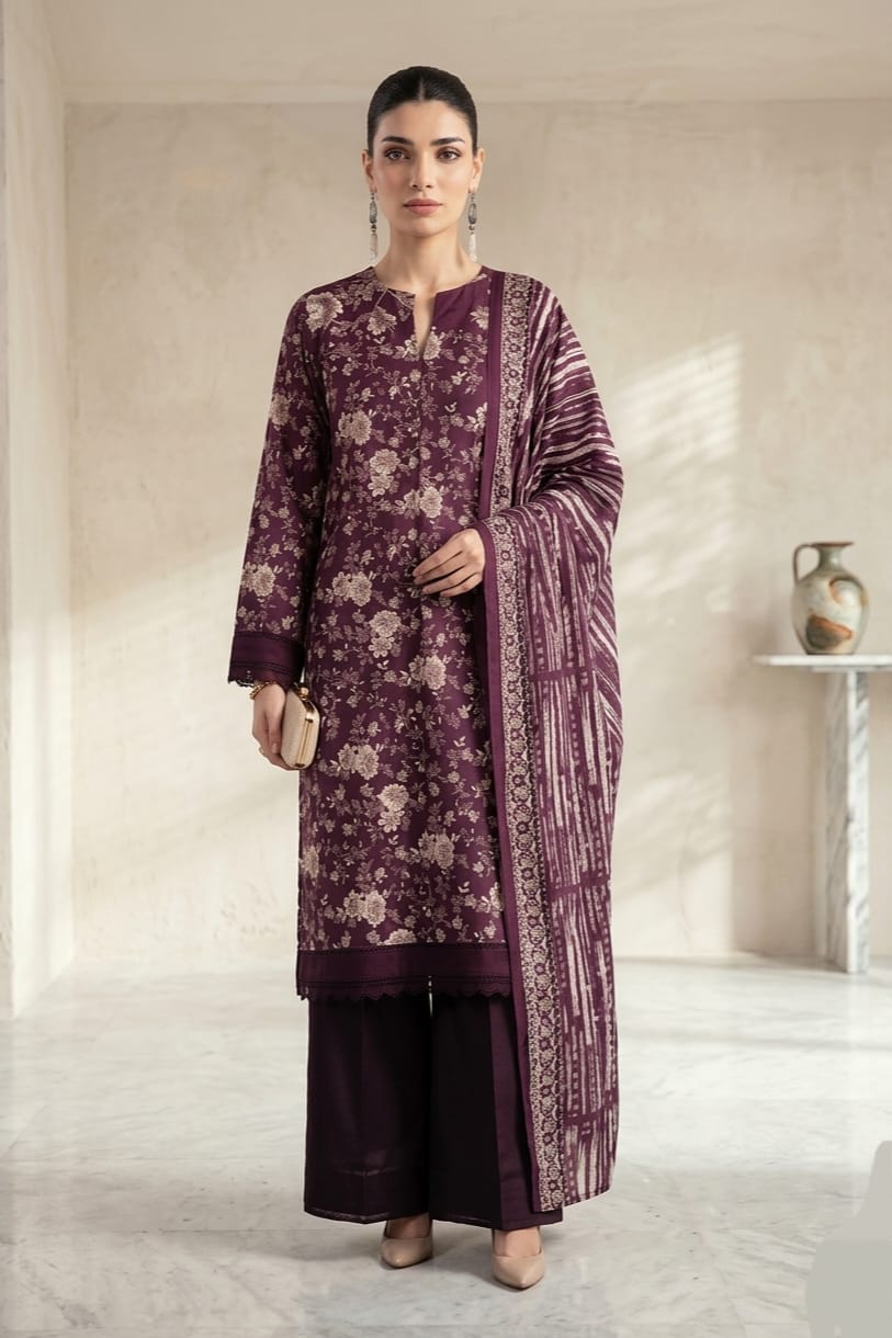 Khaadi Unstitched Printed Lawn 3pc