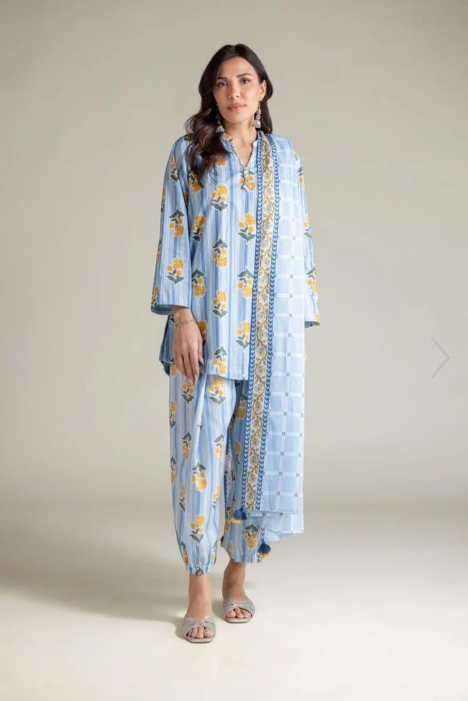 Khaadi Unstitched Printed Lawn 3pc
