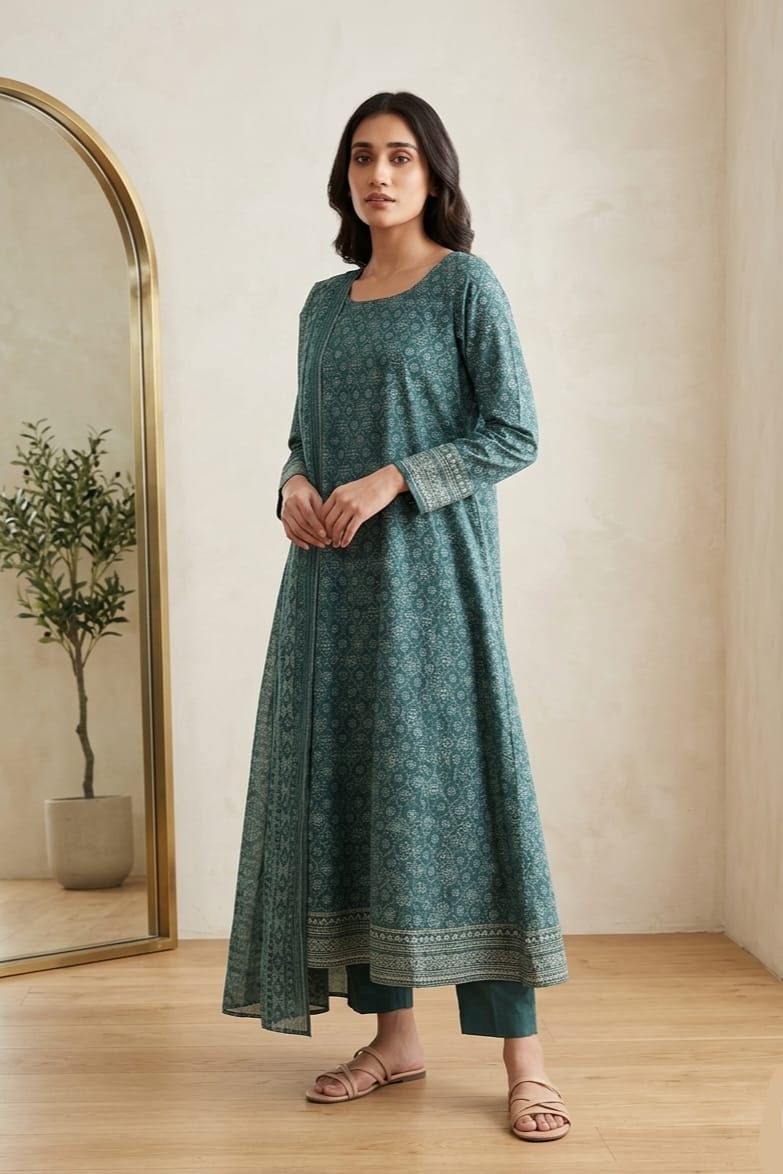 Khaadi Unstitched Printed Lawn 3pc