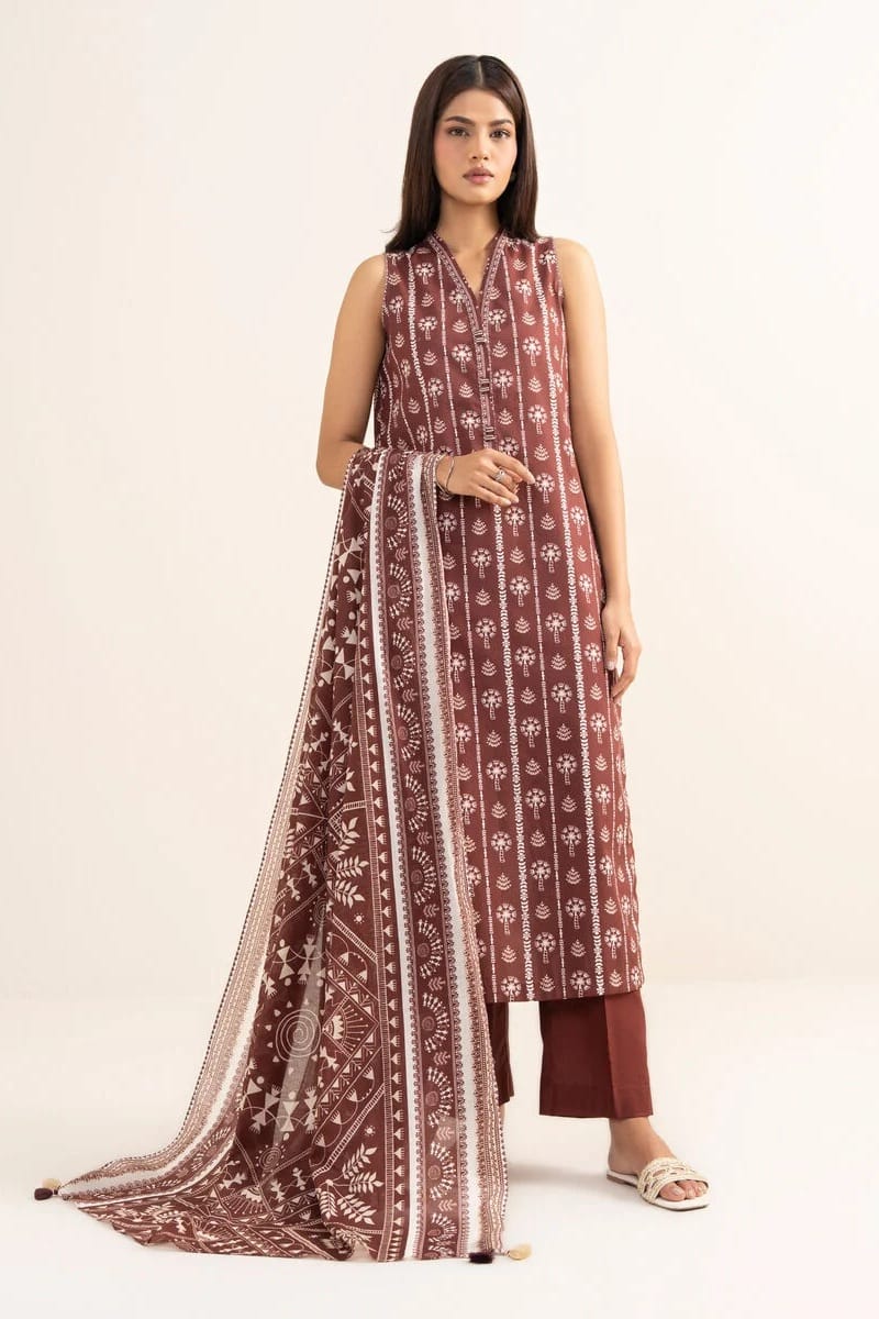 Khaadi Unstitched Printed Lawn 3pc