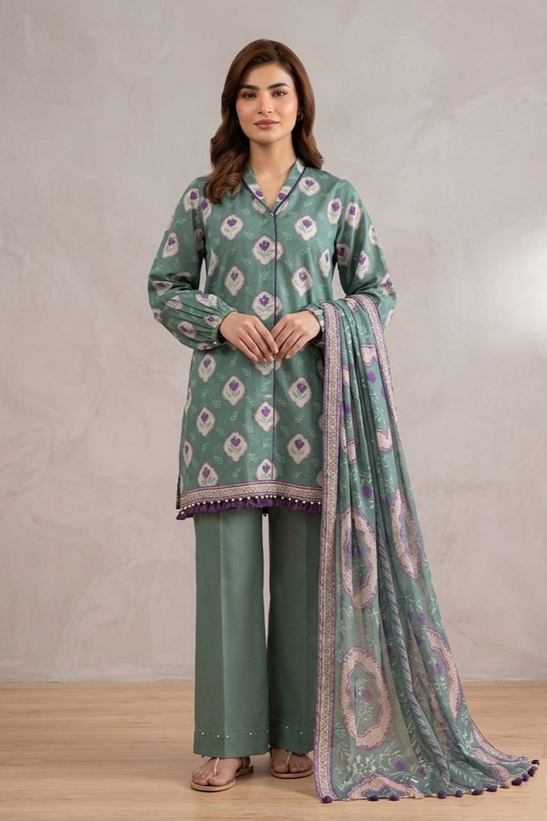 Khaadi Unstitched Printed Lawn 3pc