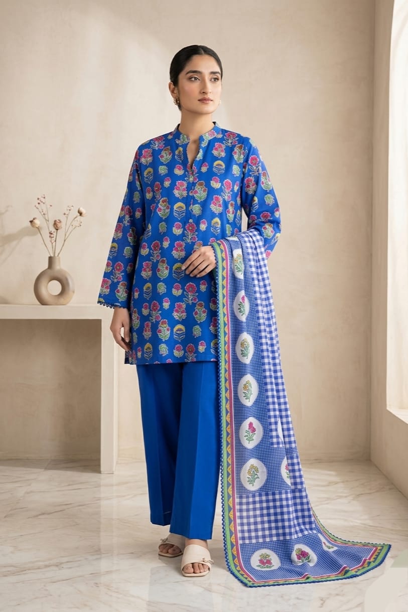 Khaadi Unstitched Printed Lawn 3pc