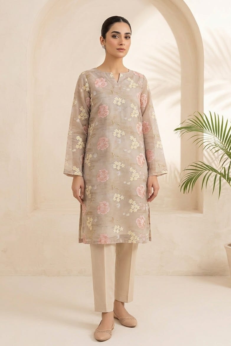 Position Chikankari Unstitched Embroidered ST Lawn 2pc