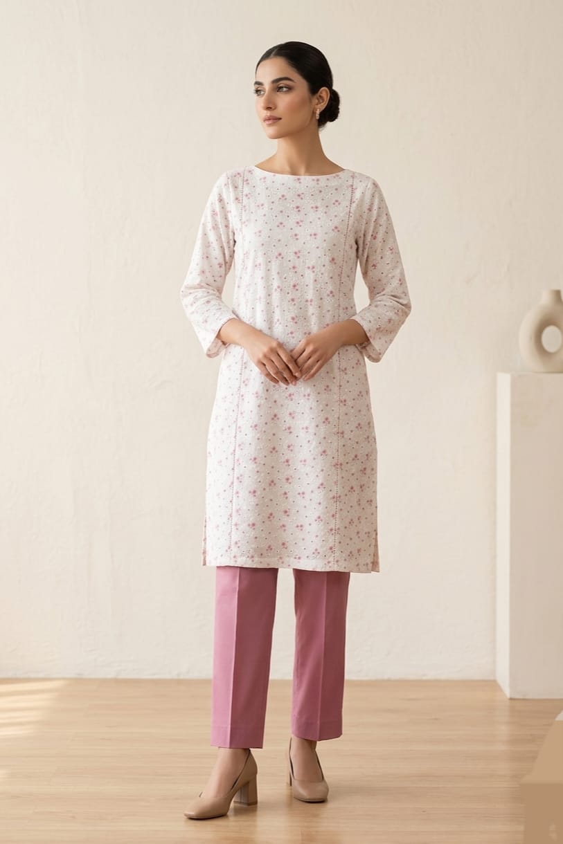Position Chikankari Unstitched Embroidered ST Lawn 2pc