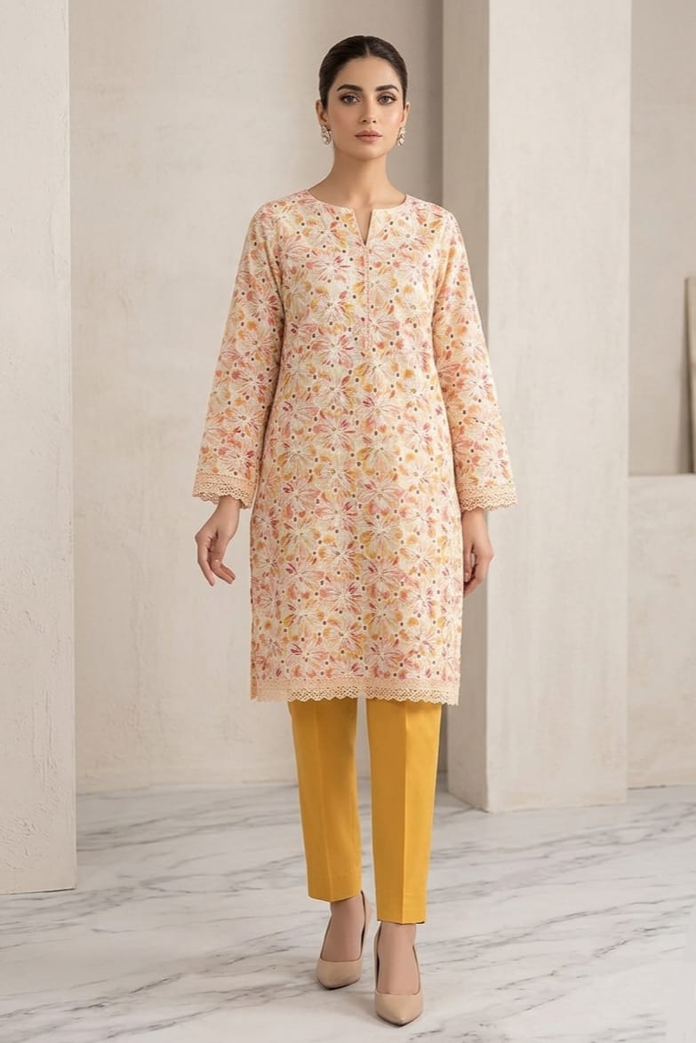 Position Chikankari Unstitched Embroidered ST Lawn 2pc