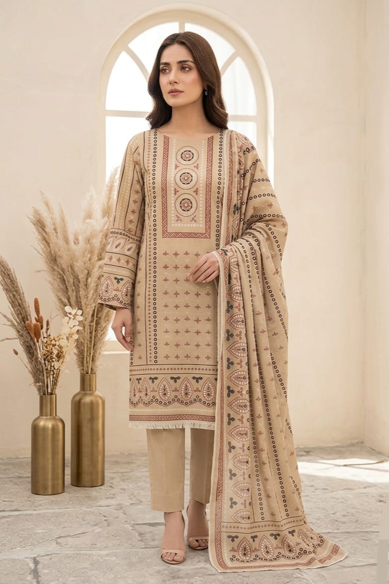 Jaffrani CH-06 Unstitched Printed Lawn 3pc