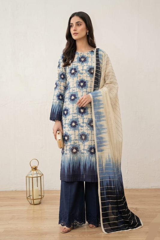 Jaffrani CH-06 Unstitched Printed Lawn 3pc