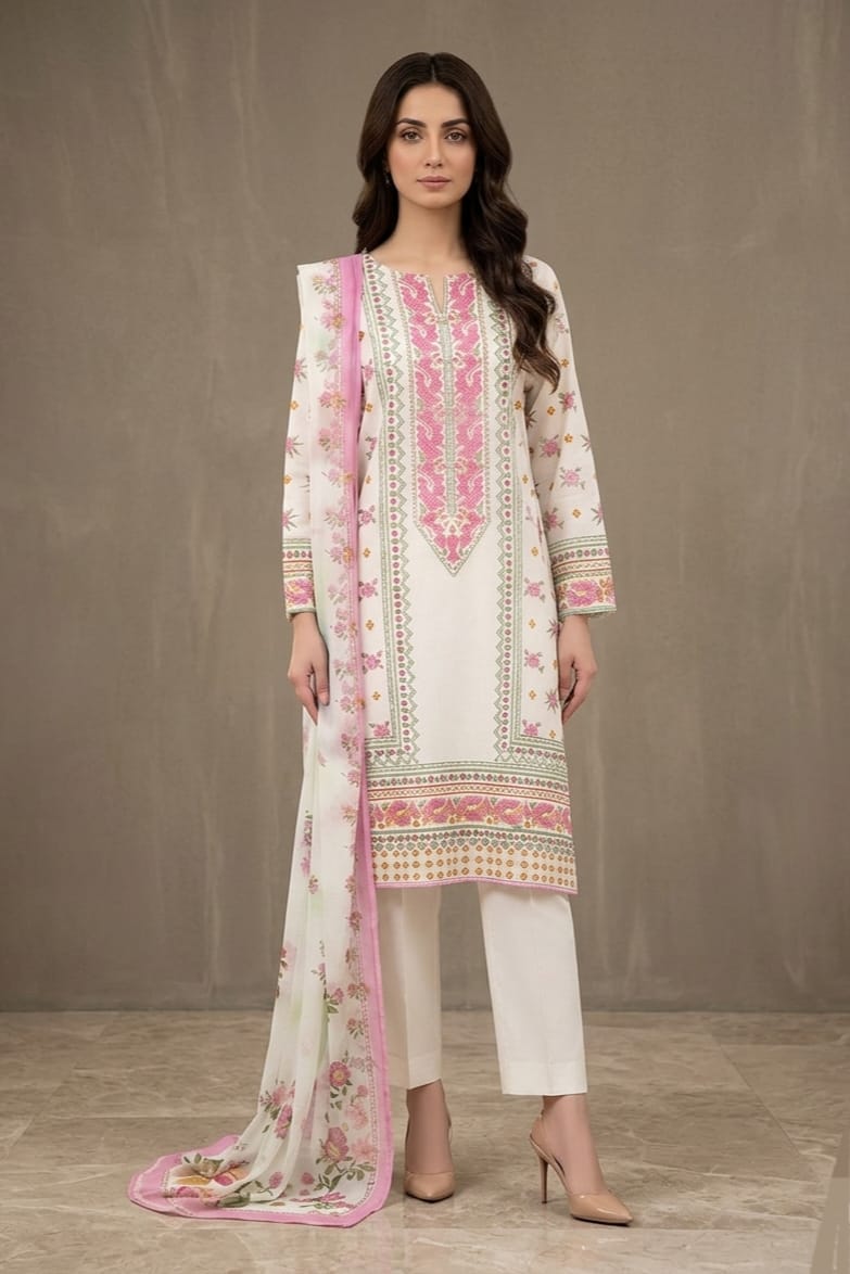 Lime Light Unstitched Printed Lawn 3pc