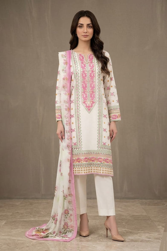Lime Light Unstitched Printed Lawn 3pc