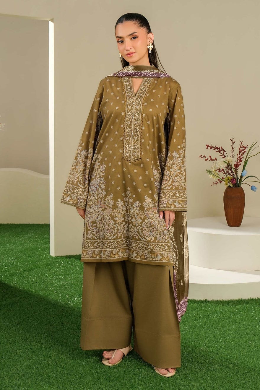 Lime Light Unstitched Printed Lawn 3pc