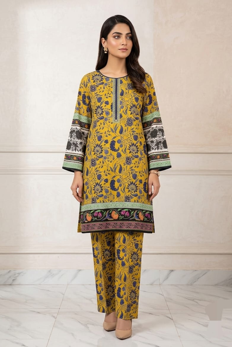 La Reine Stitched Printed Lawn Shirt