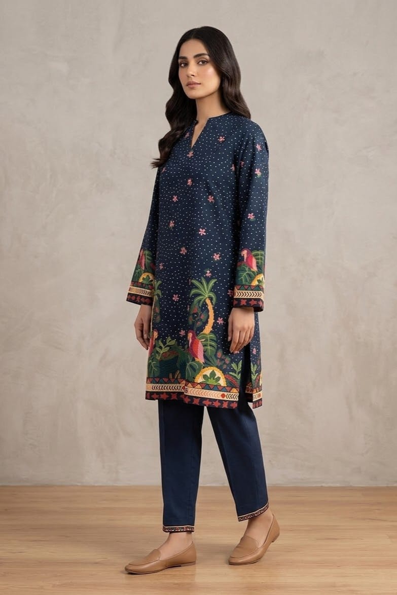La Reine Stitched Printed Lawn Shirt