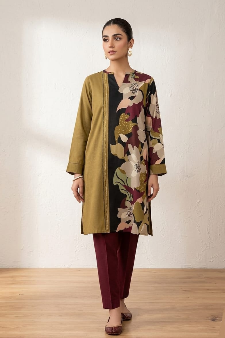 La Reine Stitched Printed Lawn Shirt