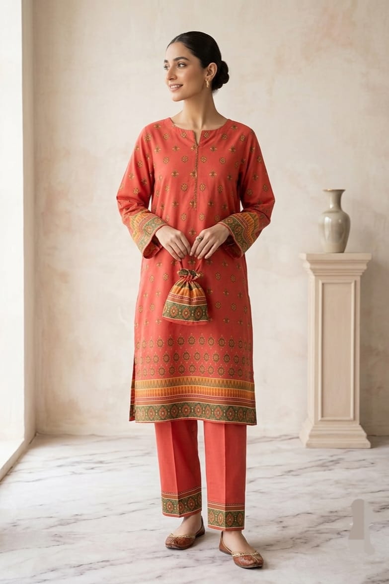 Cross Stitch Printed Lawn Unstitched Shirt