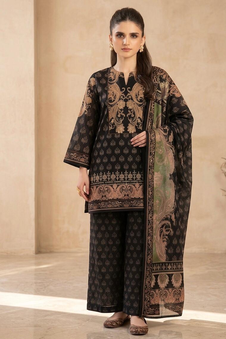 Popular Logen Unstitched Printed Lawn 3pc