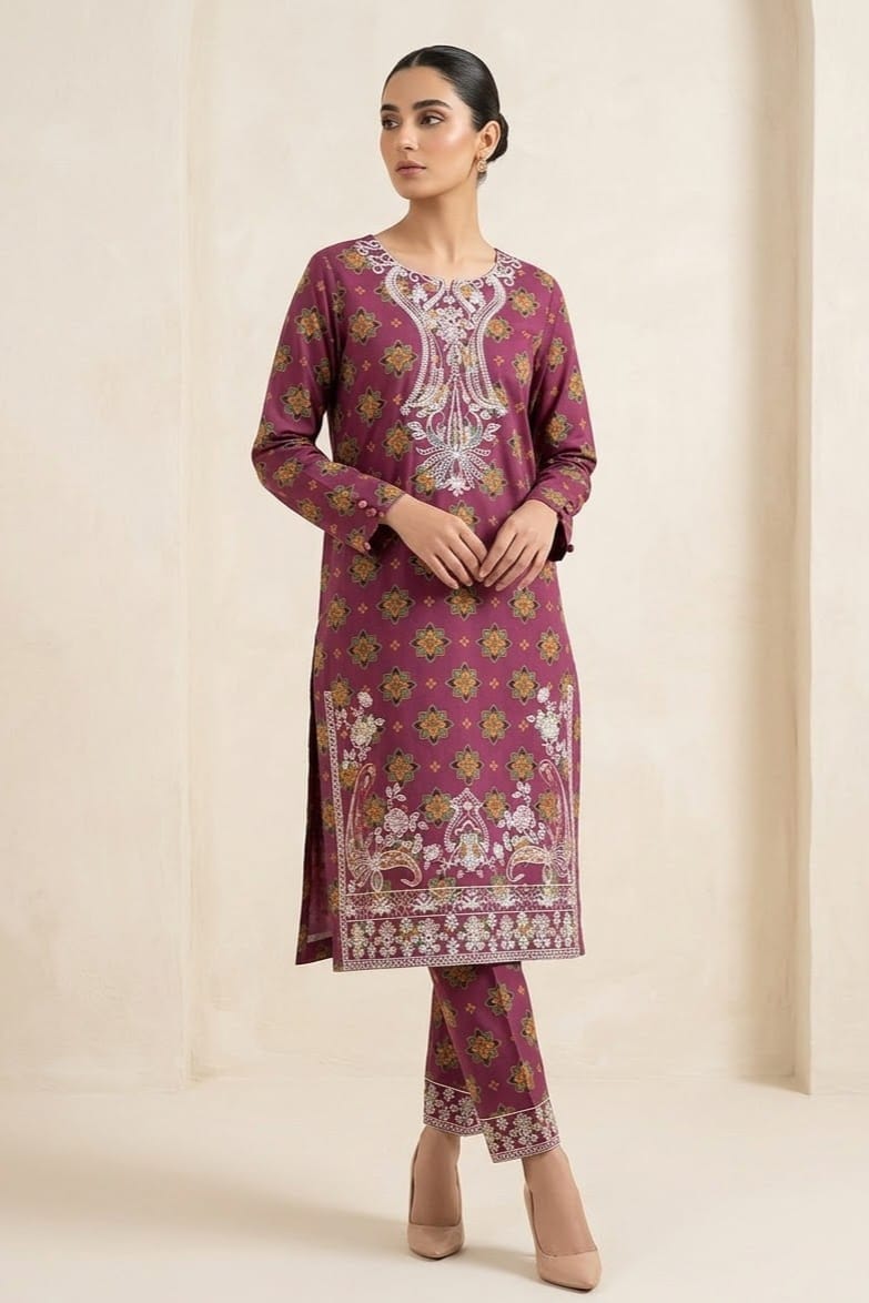 Designer Unstitched Embroidered ST Lawn 2pc