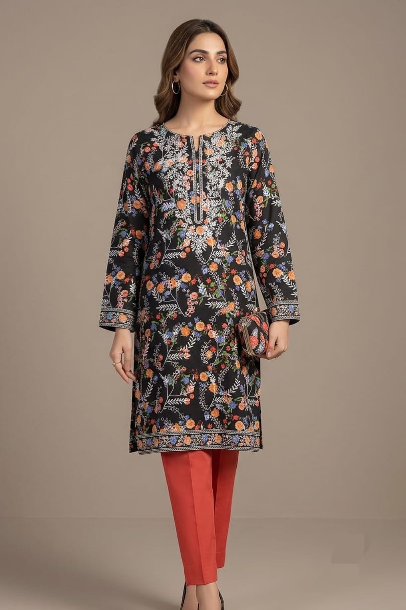 Position Chikankari Unstitched Embroidered ST Lawn 2pc