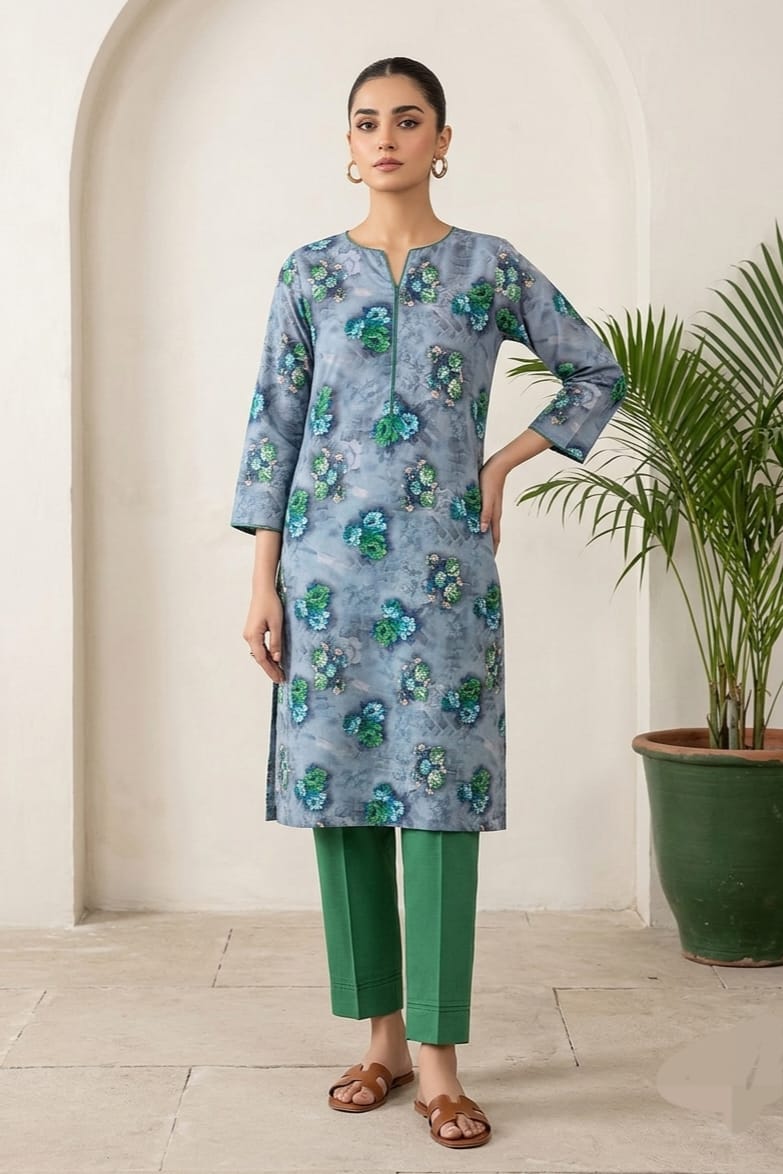 Position Chikankari Unstitched Embroidered ST Lawn 2pc
