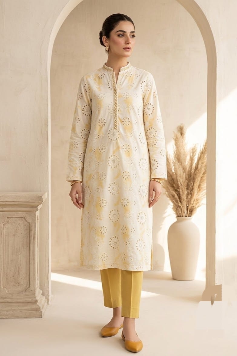 Position Chikankari Unstitched Embroidered ST Lawn 2pc