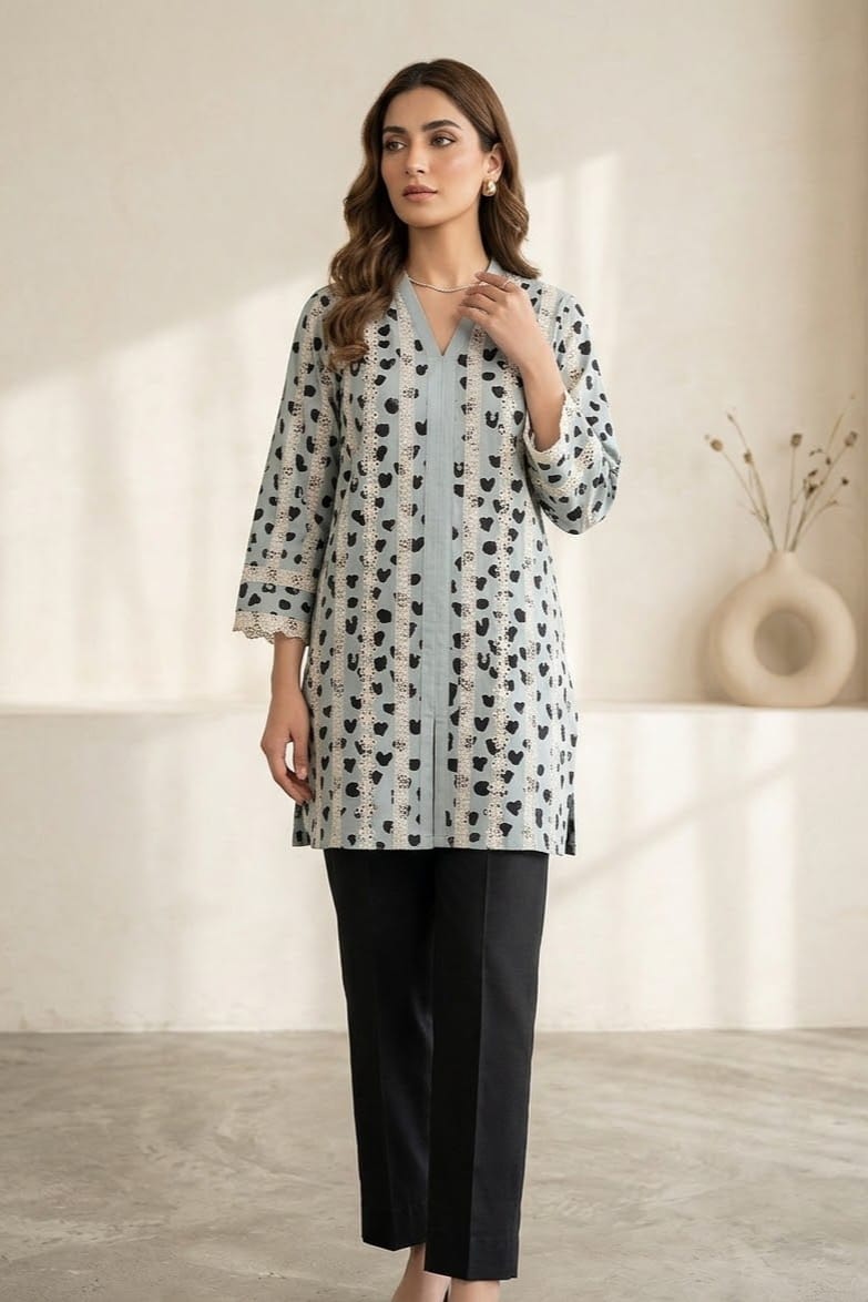 Position Chikankari Unstitched Embroidered ST Lawn 2pc