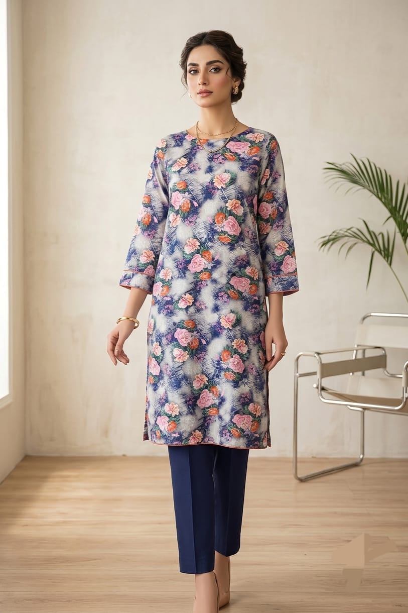 Position Chikankari Unstitched Embroidered ST Lawn 2pc
