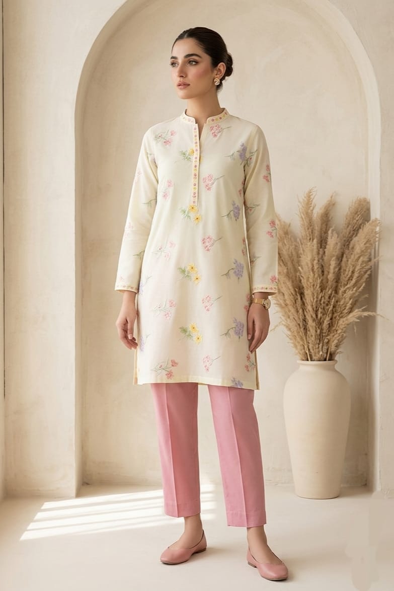 Position Chikankari Unstitched Embroidered ST Lawn 2pc