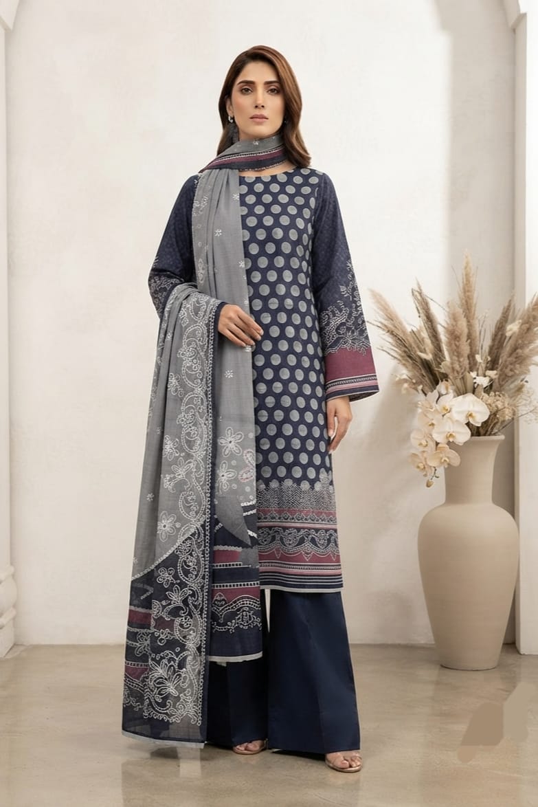 Jaffrani CH-07 Unstitched Printed Lawn 3pc