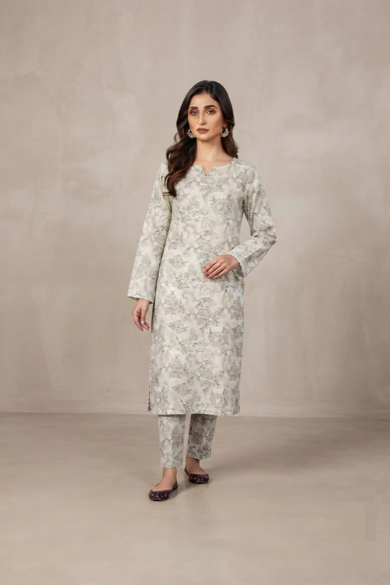 Silkari Unstitched Printed Allover Lawn 2pc