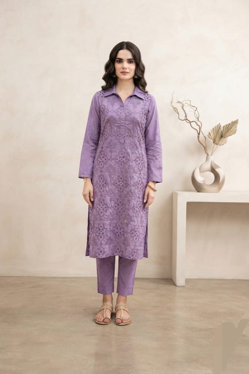 Silkari Unstitched Embroidered Lawn ST 2pc