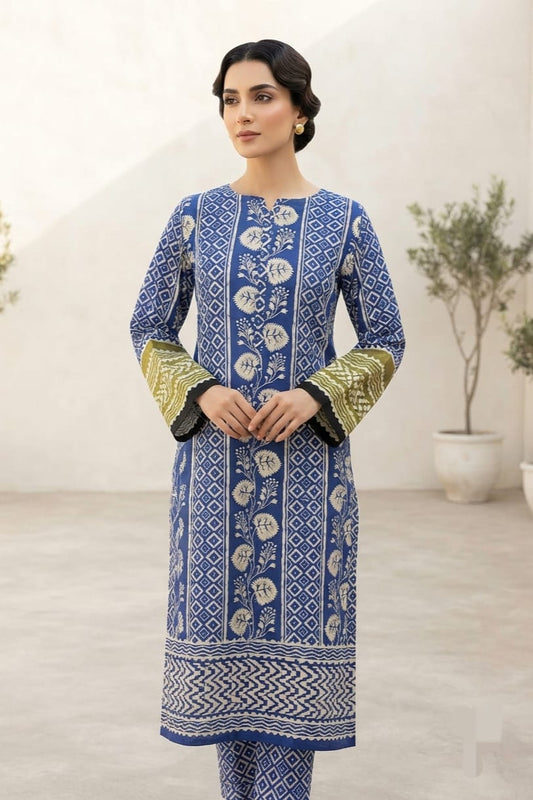 La Reine Stitched Printed Lawn Shirt
