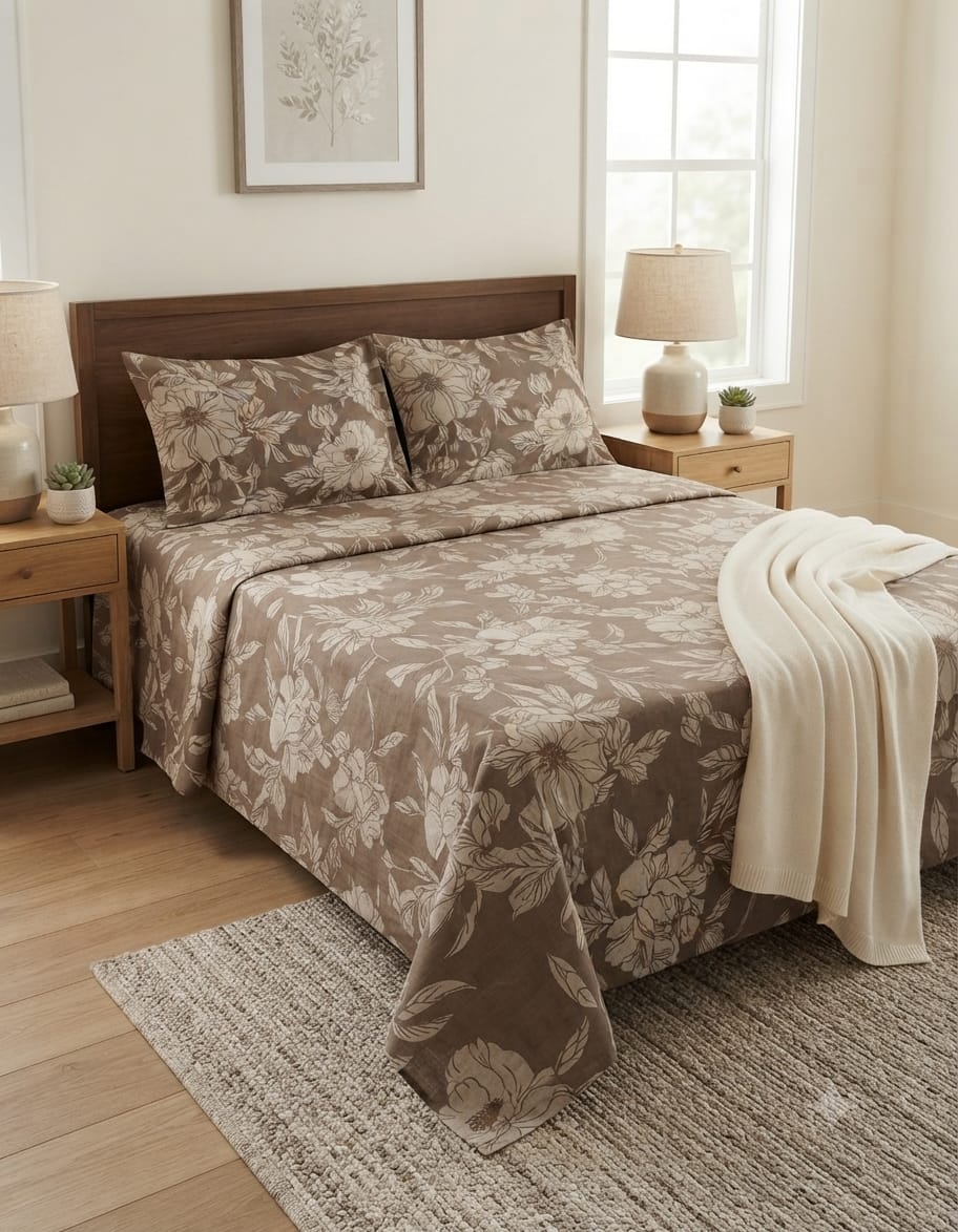 Popular Printed Cotton Bed Sheet