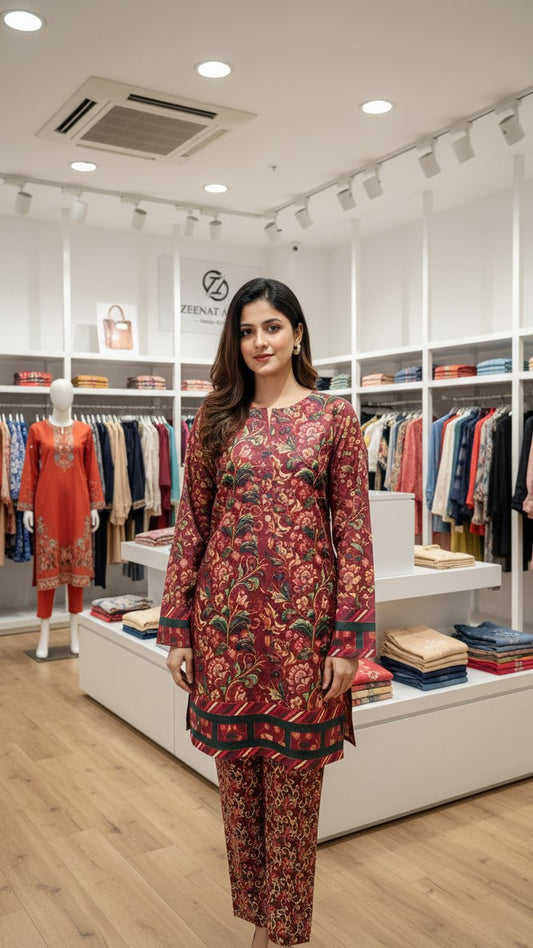 UNSTITCHED DIGITAL PRINTED ST 2PC COLLECTION PREMIUM By Branded Cut Piece