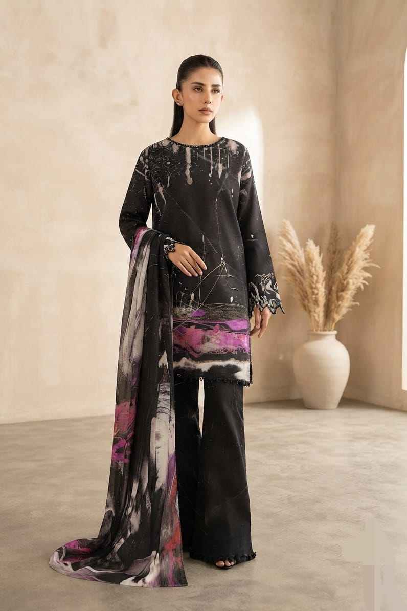 Maria B Unstitched Printed Lawn 3pc