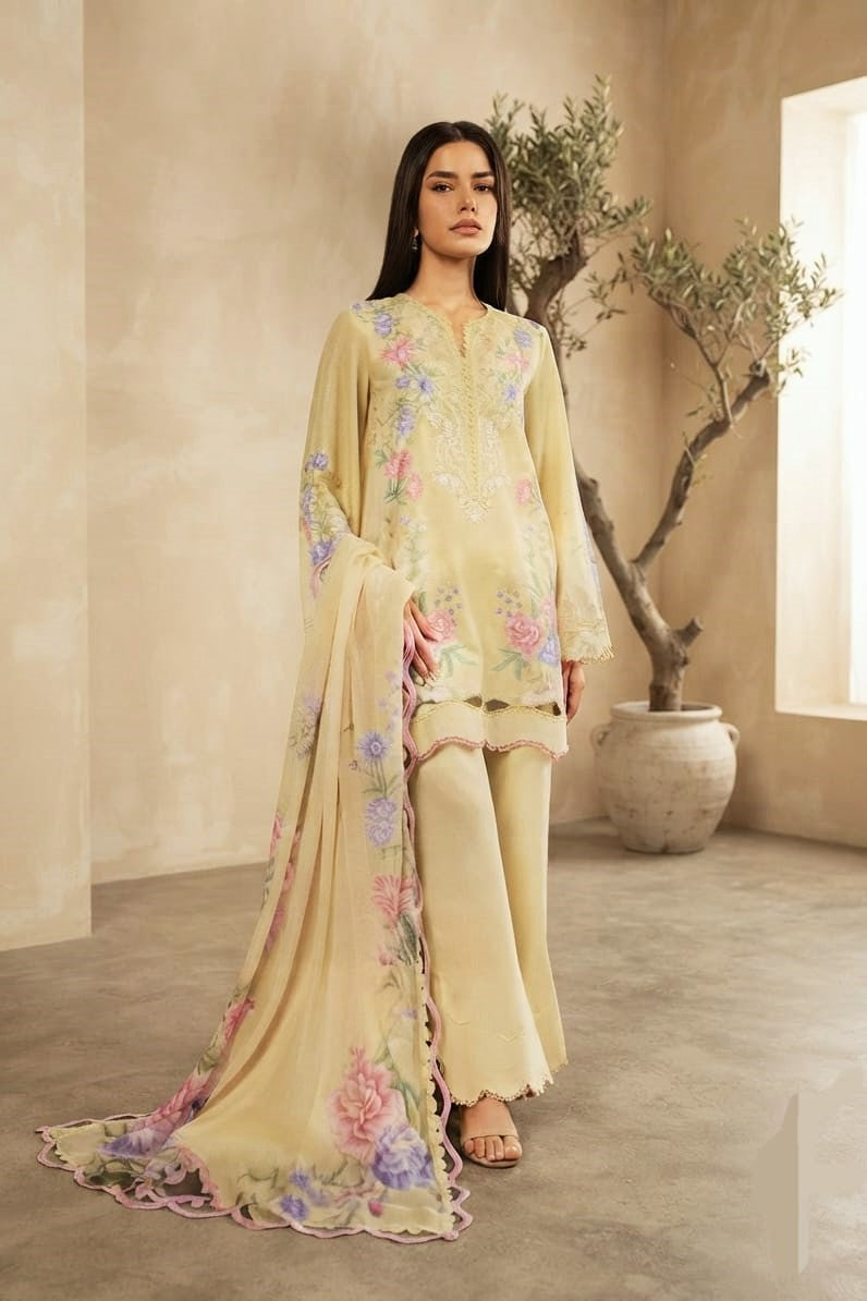 Maria B Unstitched Printed Lawn 3pc