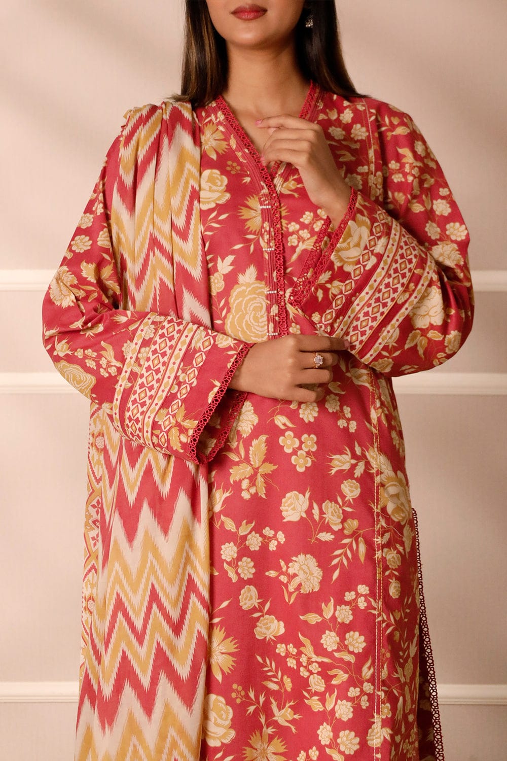 Saya Unstitched Printed Lawn 3pc