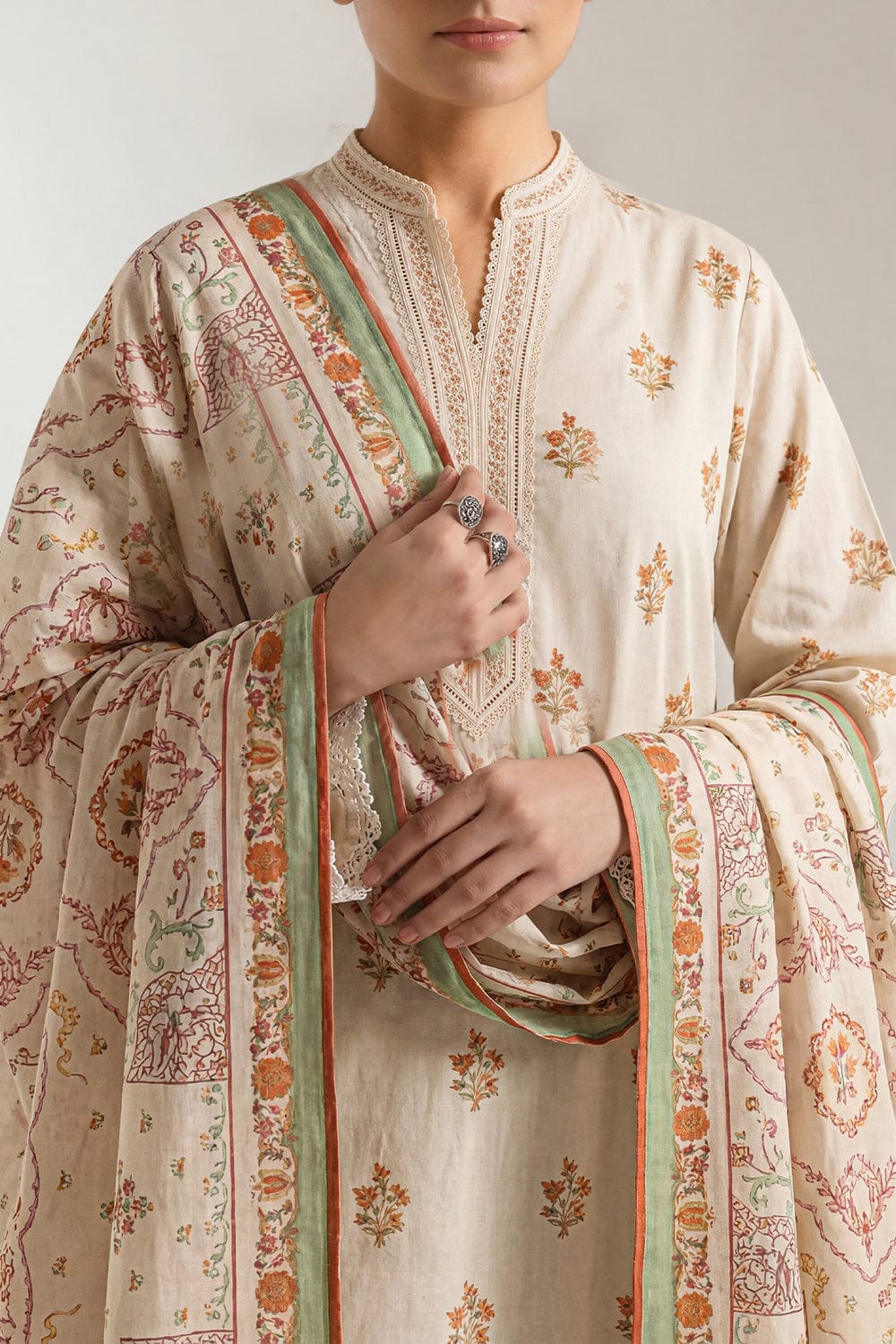 Saya Unstitched Printed Lawn 3pc