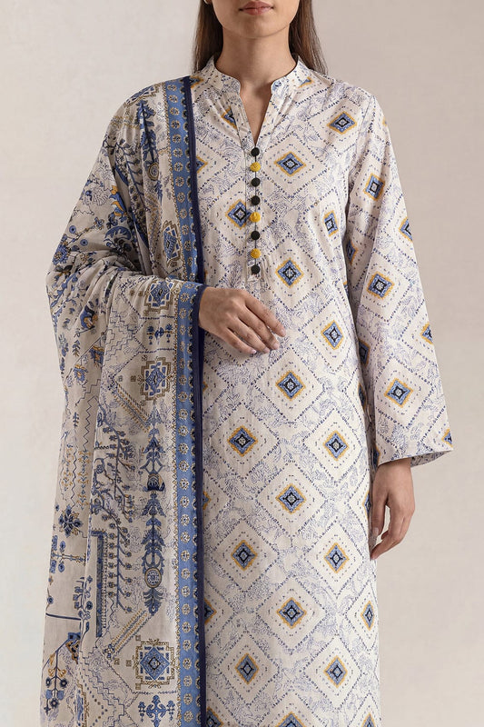 Saya Unstitched Printed Lawn 3pc