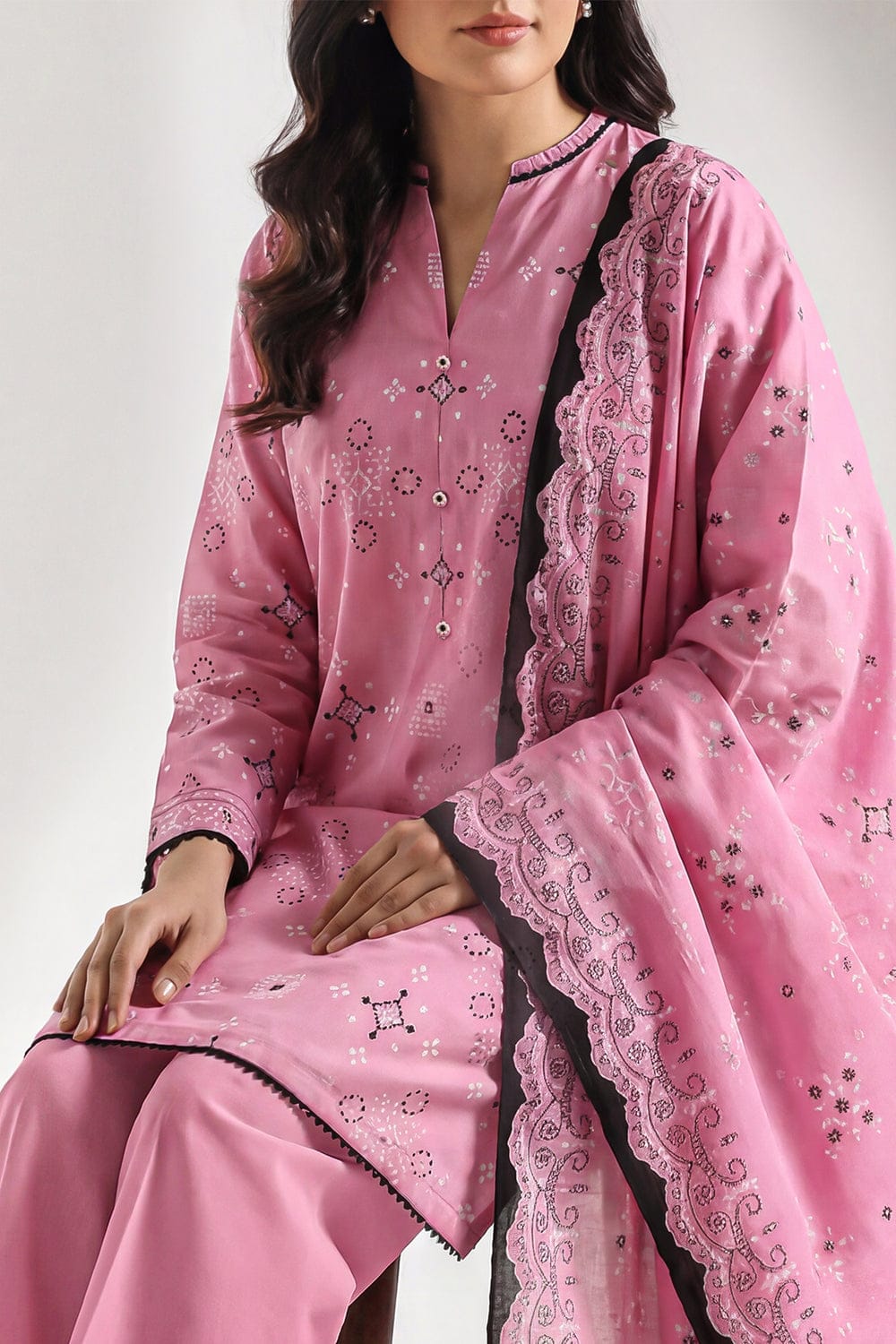 Saya Unstitched Printed Lawn 3pc