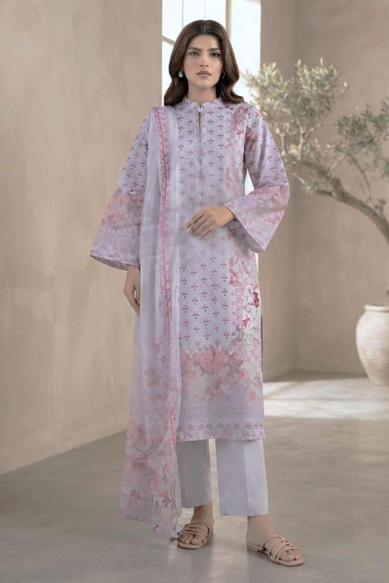 Sapphire Unstitched Printed Lawn 3pc