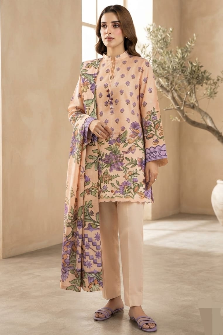 Sapphire Unstitched Printed Lawn 3pc
