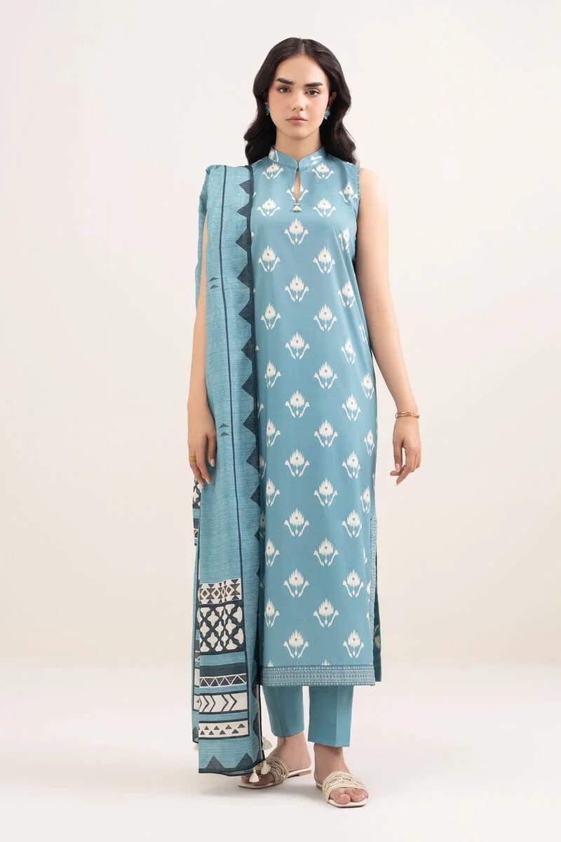 Sapphire Unstitched Printed Lawn 3pc