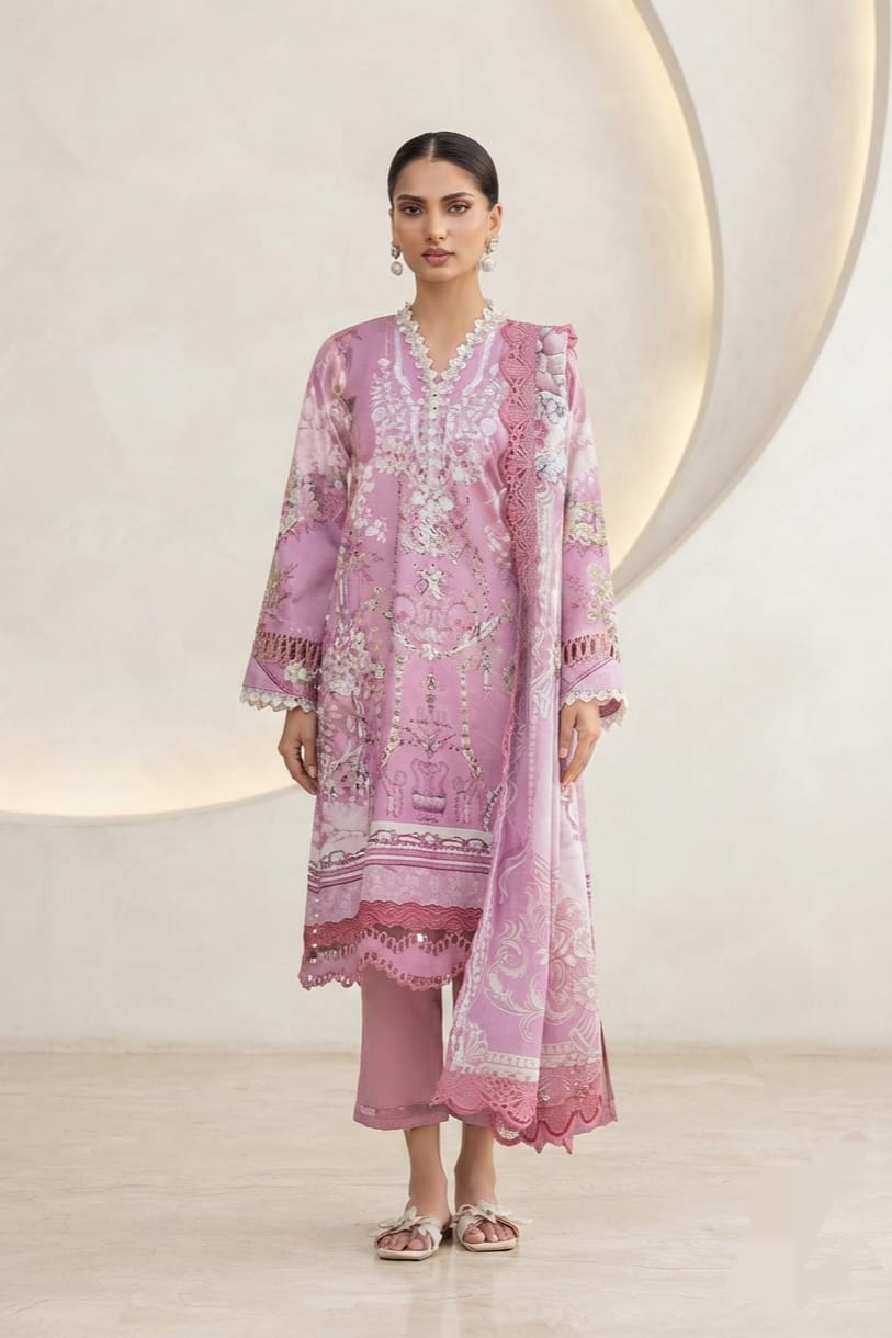 Khaadi Unstitched Printed Lawn 3pc