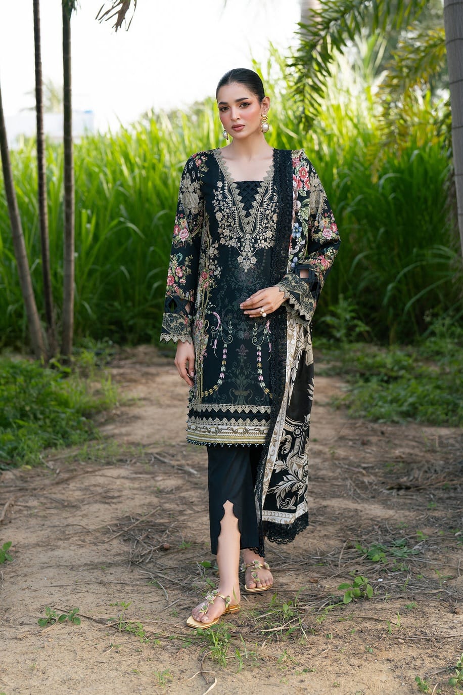 Khaadi Unstitched Printed Lawn 3pc