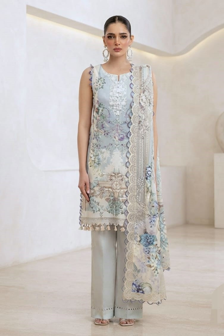 Khaadi Unstitched Printed Lawn 3pc