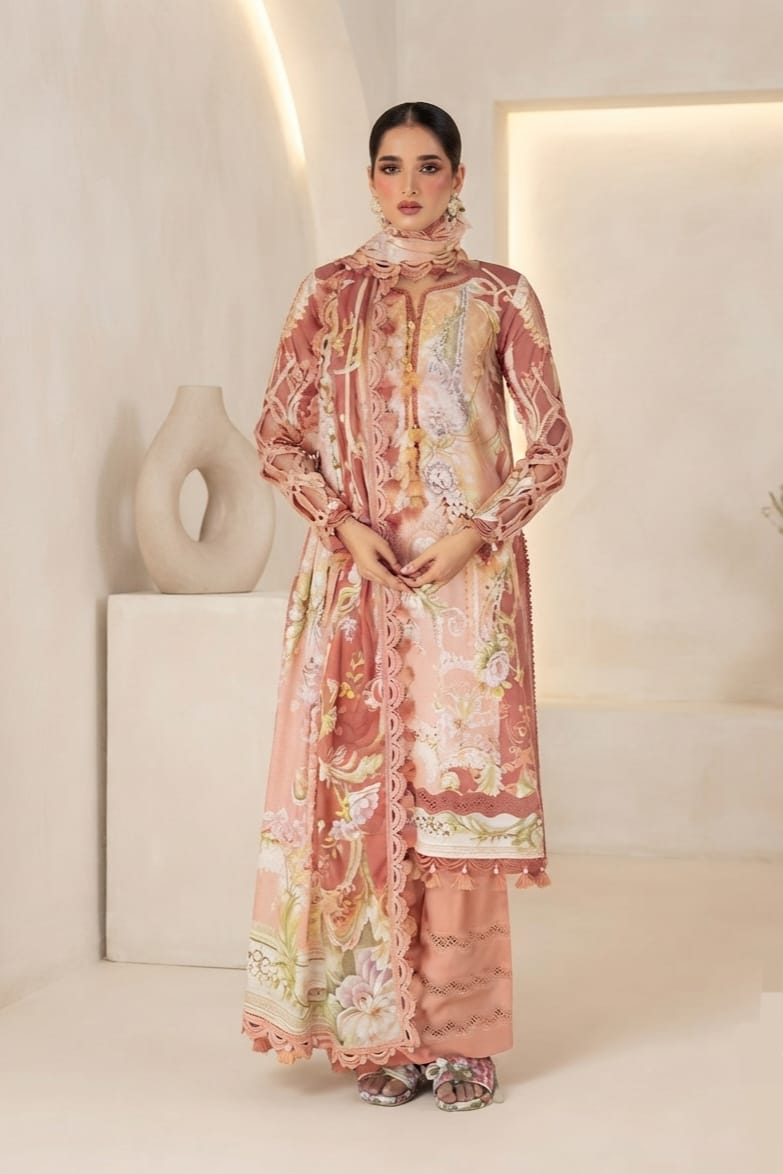 Khaadi Unstitched Printed Lawn 3pc