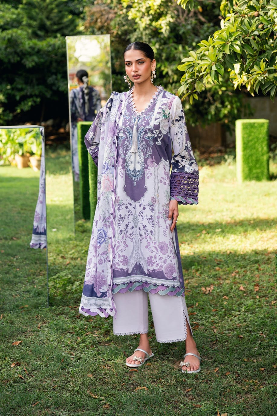 Khaadi Unstitched Printed Lawn 3pc