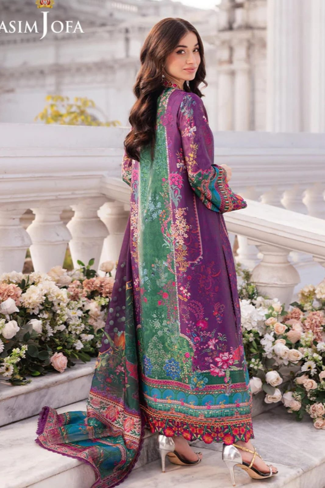 Asim Jofa Unstitched Printed Lawn 3pc